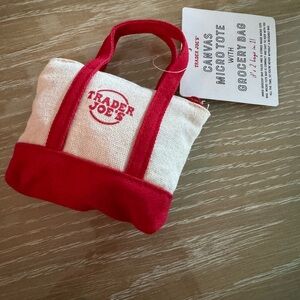 Trader Joe's Canvas Micro Tote Bag